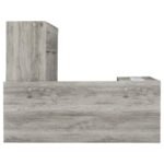 YVETTE 60-INCH 3-DRAWER L-SHAPE COMPUTER DESK GREY DRIFTWOOD - Image 10
