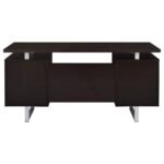 LAWTEY 60-INCH 2-DRAWER OFFICE COMPUTER DESK CAPPUCCINO - Image 8