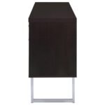 LAWTEY 5-DRAWER HOME OFFICE STORAGE CREDENZA CAPPUCCINO - Image 6