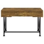 ANALIESE 2-PIECE COMPUTER DESK BOOKCASE SET RUSTIC NUTMEG - Image 6