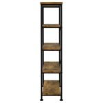 ANALIESE 2-PIECE COMPUTER DESK BOOKCASE SET RUSTIC NUTMEG - Image 10