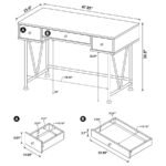 ANALIESE 2-PIECE COMPUTER DESK BOOKCASE SET RUSTIC NUTMEG - Image 12