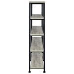 ANALIESE 63-INCH 4-SHELF DOUBLE BOOKSHELF GREY DRIFTWOOD - Image 5