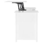 DYLAN 60-INCH 4-DRAWER LIFT TOP OFFICE DESK WHITE HIGH GLOSS - Image 7