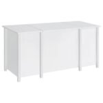DYLAN 60-INCH 4-DRAWER LIFT TOP OFFICE DESK WHITE HIGH GLOSS - Image 8