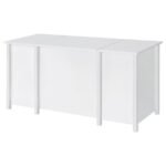 DYLAN 60-INCH 4-DRAWER LIFT TOP OFFICE DESK WHITE HIGH GLOSS - Image 9