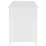 DYLAN 60-INCH 4-DRAWER LIFT TOP OFFICE DESK WHITE HIGH GLOSS - Image 10