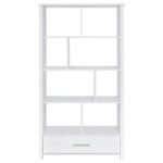 DYLAN 68-INCH 4-SHELF STORAGE BOOKSHELF WHITE HIGH GLOSS - Image 4
