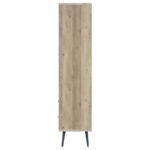 MAEVE 70-INCH 3-SHELF BOOKCASE WITH DRAWERS DISTRESSED PINE - Image 6