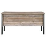 SAMSON 60-INCH 4-DRAWER OFFICE COMPUTER DESK WEATHERED OAK - Image 7