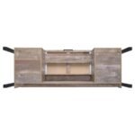 SAMSON 60-INCH 4-DRAWER OFFICE COMPUTER DESK WEATHERED OAK - Image 9