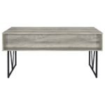 ANALIESE 63-INCH 4-DRAWER WRITING DESK GREY DRIFTWOOD - Image 7