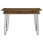 SHEERAN 47-INCH WRITING DESK WITH STORAGE RUSTIC AMBER - Image 5