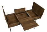 SHEERAN 47-INCH WRITING DESK WITH STORAGE RUSTIC AMBER - Image 9