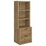 WESTPARK 3-PIECE WALL UNIT BOOKCASE SET WITH USB MANGO - Image 3