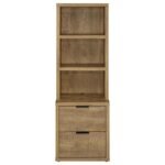 WESTPARK 3-PIECE WALL UNIT BOOKCASE SET WITH USB MANGO - Image 5