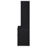 WESTPARK 3-SHELF BOOKCASE USB AND LOCKABLE DRAWER BLACK - Image 6