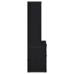 WESTPARK 3-SHELF BOOKCASE USB AND LOCKABLE DRAWER BLACK - Image 7