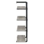 ELMCREST 24-INCH 4-SHELF WALL BOOKSHELF GREY DRIFTWOOD - Image 9