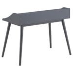 PERCY 45-INCH 4-COMPARTMENT WRITING DESK GREY - Image 3