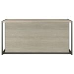 LOOMIS 60-INCH 4-DRAWER COMPUTER DESK WHITEWASHED GREY - Image 7