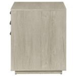 LOOMIS 3-DRAWER HOME OFFICE FILE CABINET WHITEWASHED GREY - Image 6