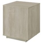 LOOMIS 3-DRAWER HOME OFFICE FILE CABINET WHITEWASHED GREY - Image 9