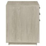 LOOMIS 3-DRAWER HOME OFFICE FILE CABINET WHITEWASHED GREY - Image 10
