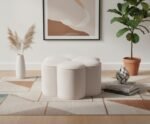 Daisy Velvet Upholstered Ottoman - Image 2