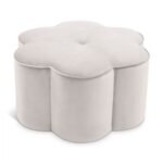 Daisy Velvet Upholstered Ottoman