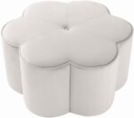Daisy Velvet Upholstered Ottoman - Image 3