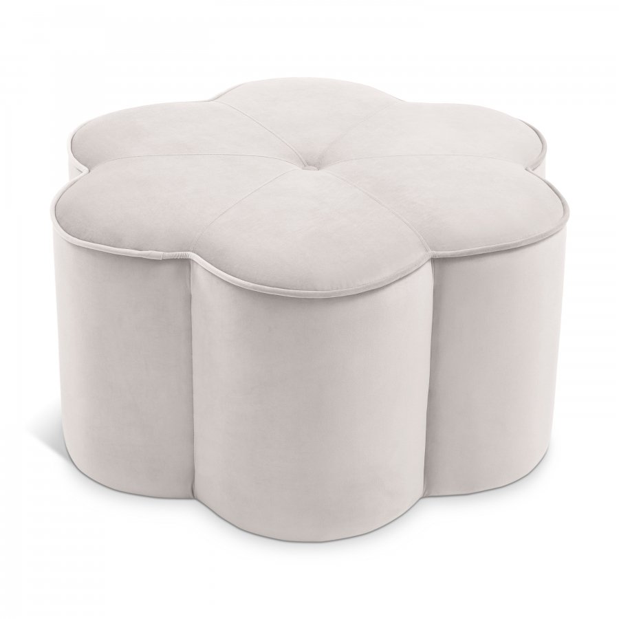 8086.jpg Daisy Velvet Upholstered Ottoman - Image 1