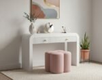 Clover Velvet Upholstered Stool - Image 2