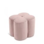Clover Velvet Upholstered Stool