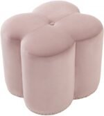 Clover Velvet Upholstered Stool - Image 3