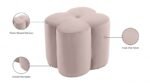 Clover Velvet Upholstered Stool - Image 5