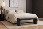 Minimalist Velvet Upholstered Bench - Image 2
