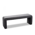 Minimalist Velvet Upholstered Bench