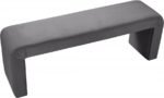 Minimalist Velvet Upholstered Bench - Image 3