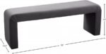 Minimalist Velvet Upholstered Bench - Image 6