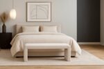 Minimalist Velvet Upholstered Bench - Image 2