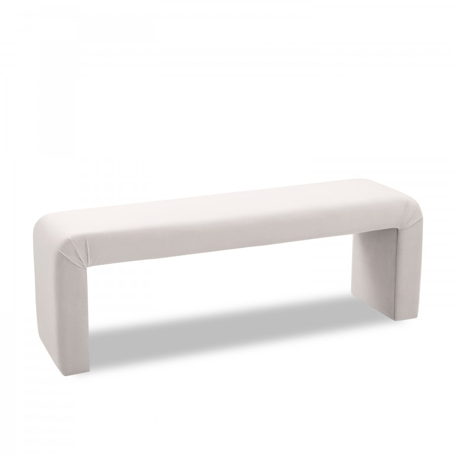 8092.jpg Minimalist Velvet Upholstered Bench - Image 1