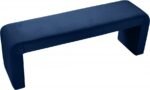 Minimalist Velvet Upholstered Bench - Image 3