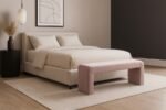 Minimalist Velvet Upholstered Bench - Image 2