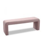 Minimalist Velvet Upholstered Bench