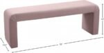 Minimalist Velvet Upholstered Bench - Image 6