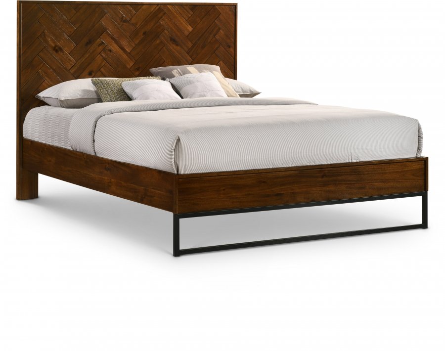 8129.jpg Reed Wood Bed - Image 1