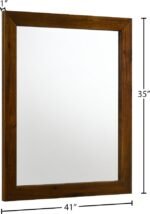 Reed Wood Frame Mirror - Image 6