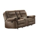 8206NF-2 Double Glider Reclining Love Seat with Center Console, Receptacles and USB Ports - Image 2