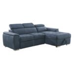 8228BU* 2-Piece Sectional with Adjustable Headrests, Pull-out Bed and Right Chaise with Hidden Storage - Image 2